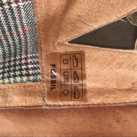 Fossil reagan side zip boot factory distress suede - Picture 6 of 8